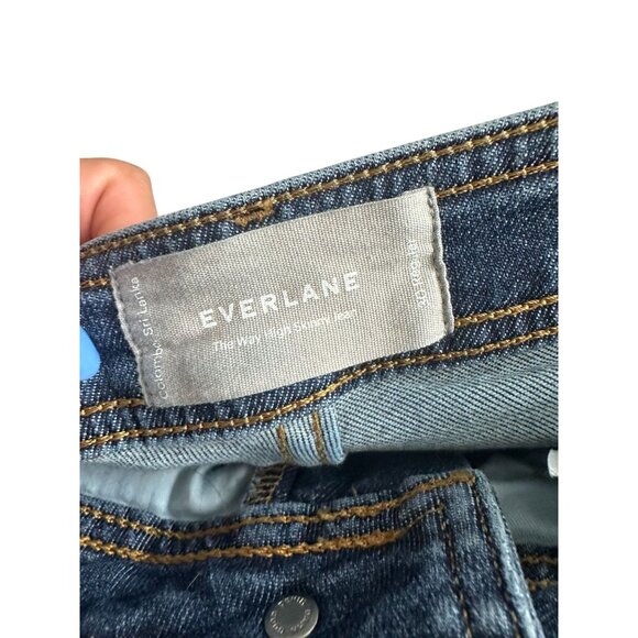 EVERLANE Women's High Rise Blue Ankle Jeans Size 30R - Picture 5 of 9